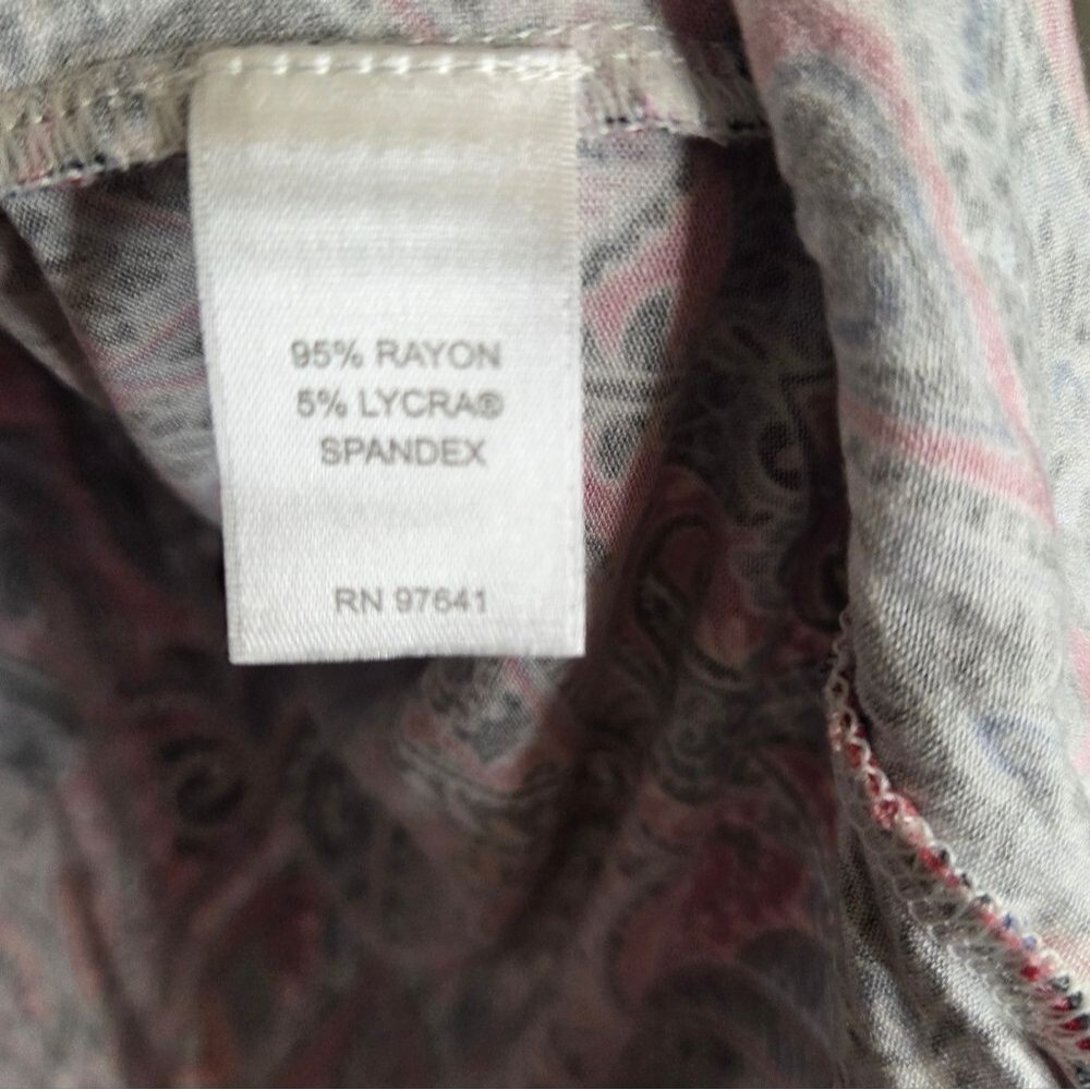 J. Jill Boho Print Rayon Blouse - Picture 10 of 12